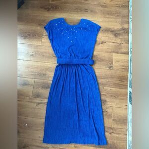 Beautiful blue studded dress -12